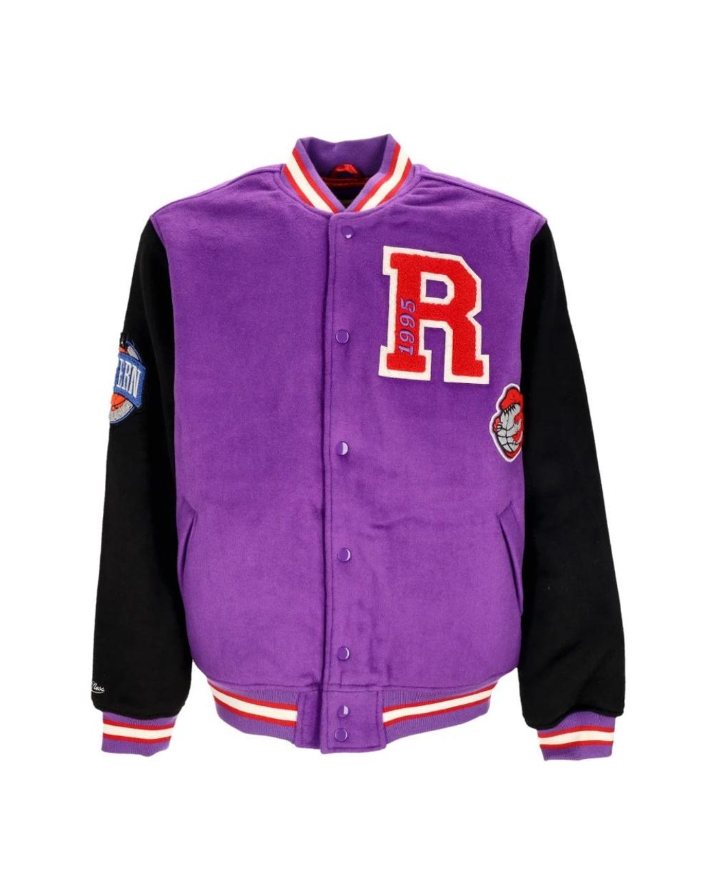 Mitchell & Ness Purple Bomber Jackets for men