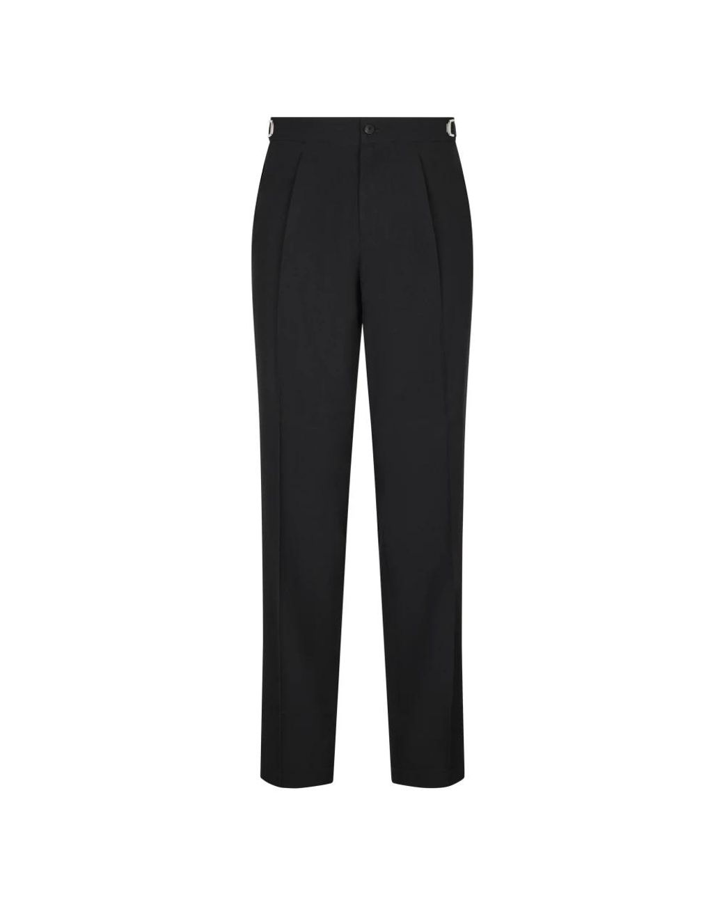 Cellar Door Black Straight Trousers for men