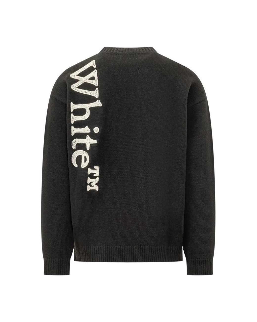Off-White c/o Virgil Abloh Black Round-Neck Knitwear for men