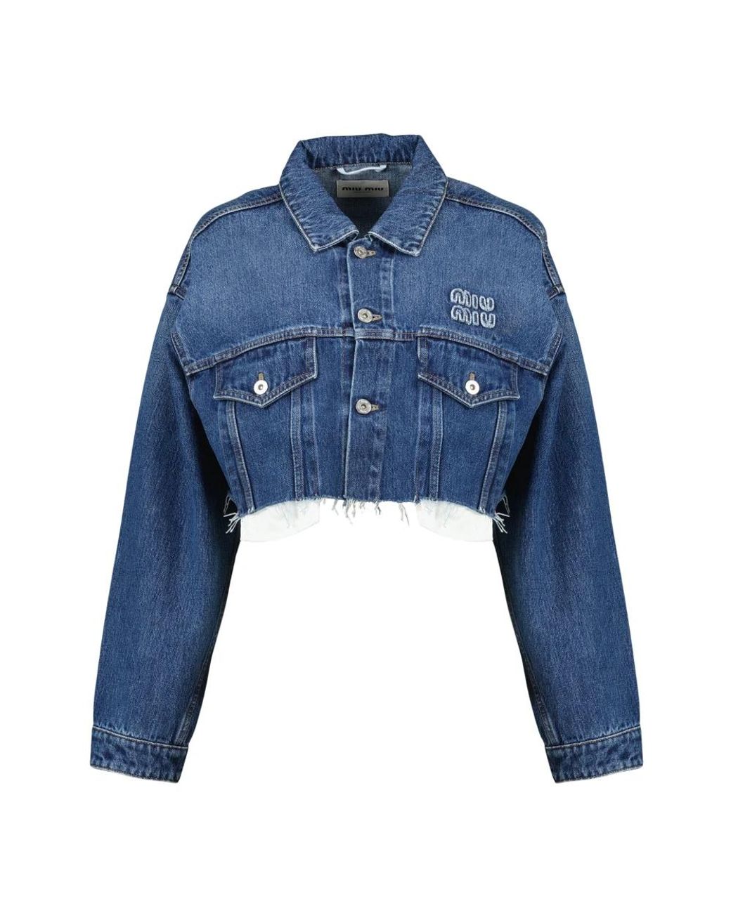 Miu Miu Blue Denim Jackets