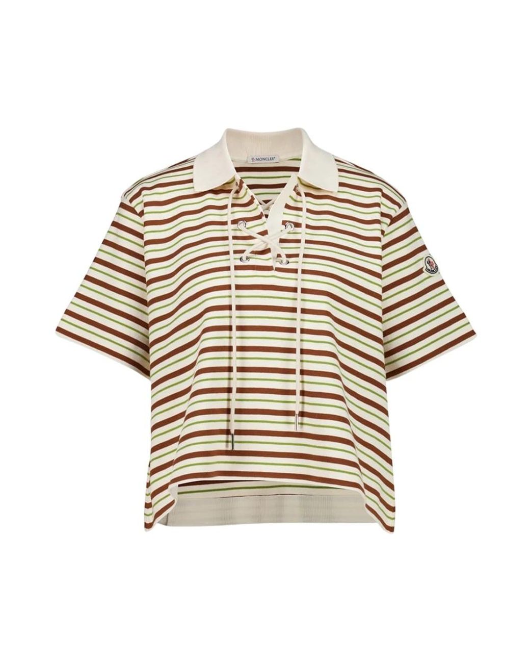 Moncler Natural Polo Shirts