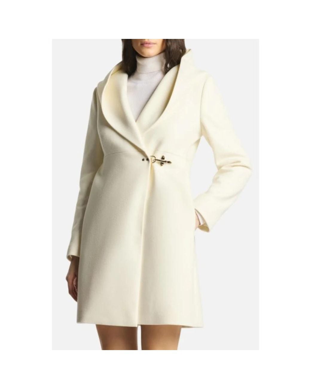 Fay Natural Single-Breasted Coats