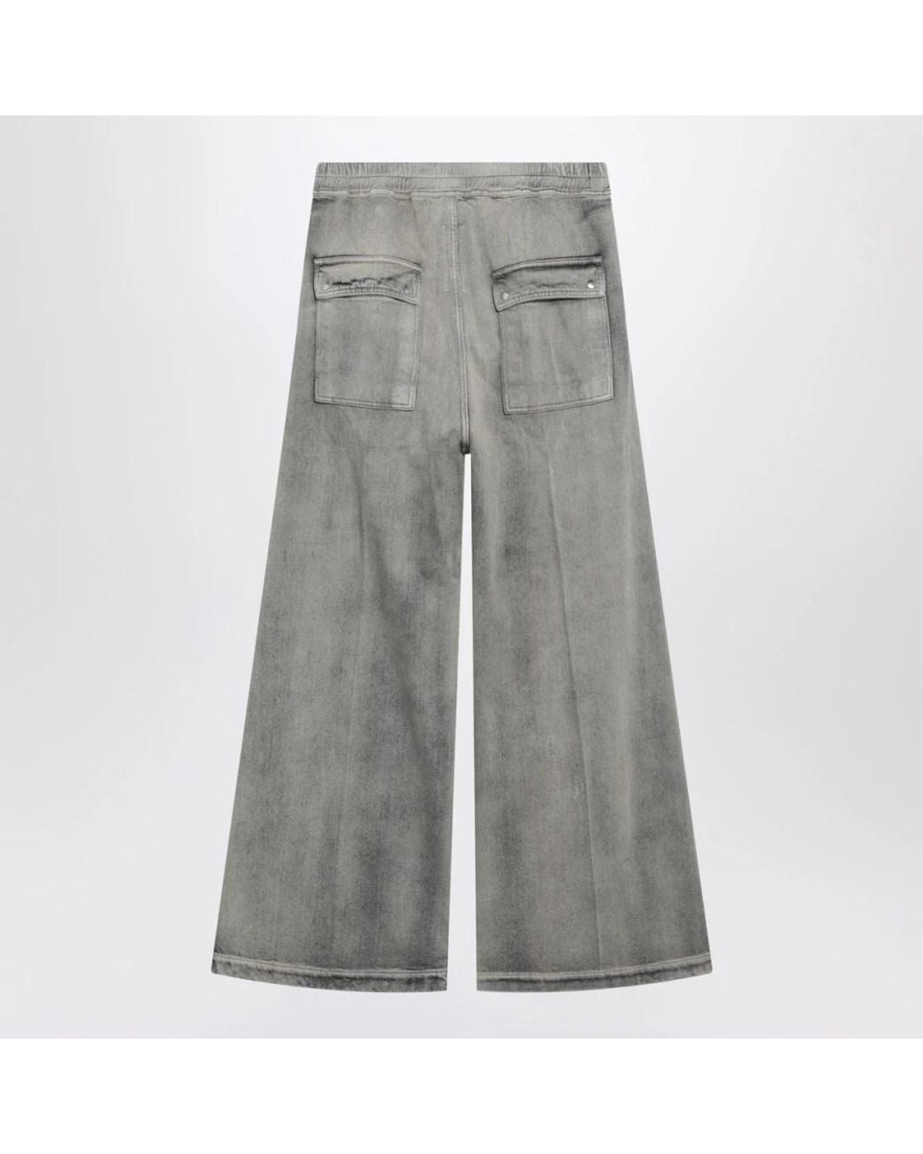 Rick Owens Gray Wide Trousers for men