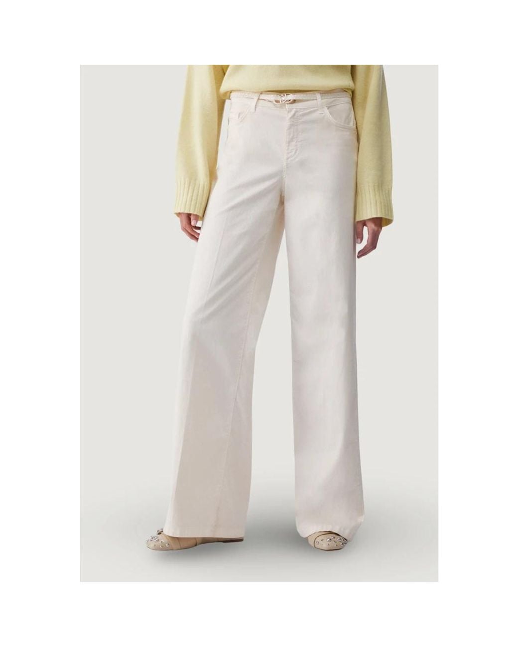 Liu Jo White Wide Jeans