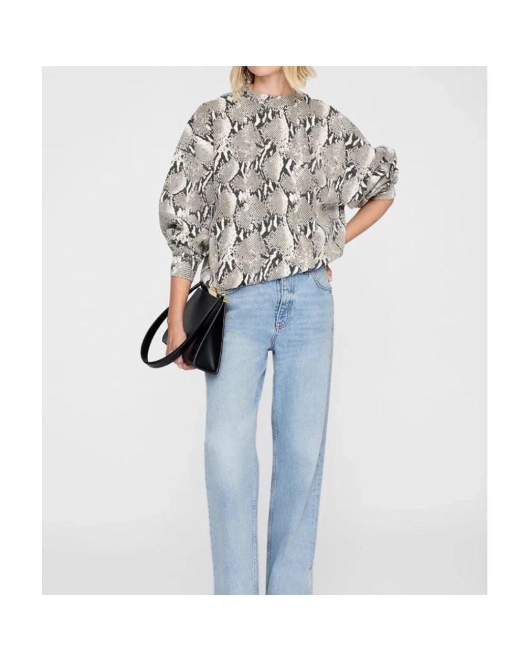 Anine Bing Gray Sweatshirts