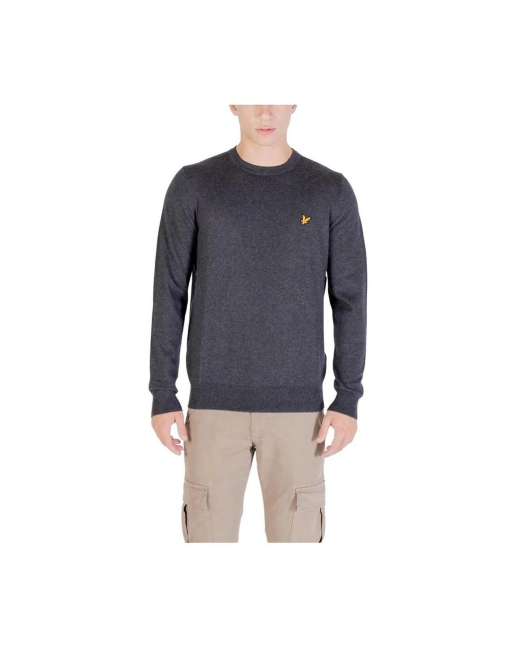 Lyle & Scott Blue Round-Neck Knitwear for men