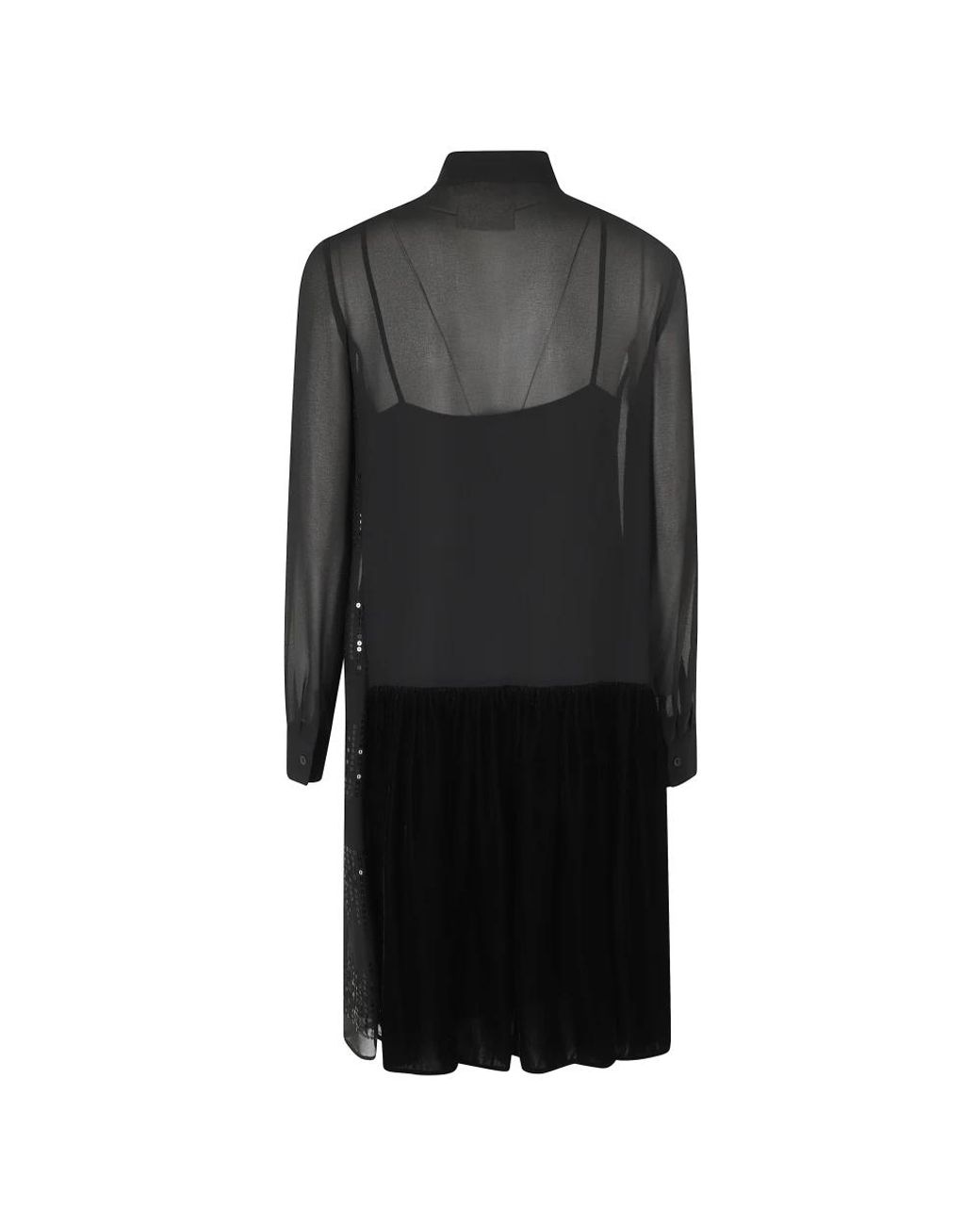 Semicouture Black Shirt Dresses