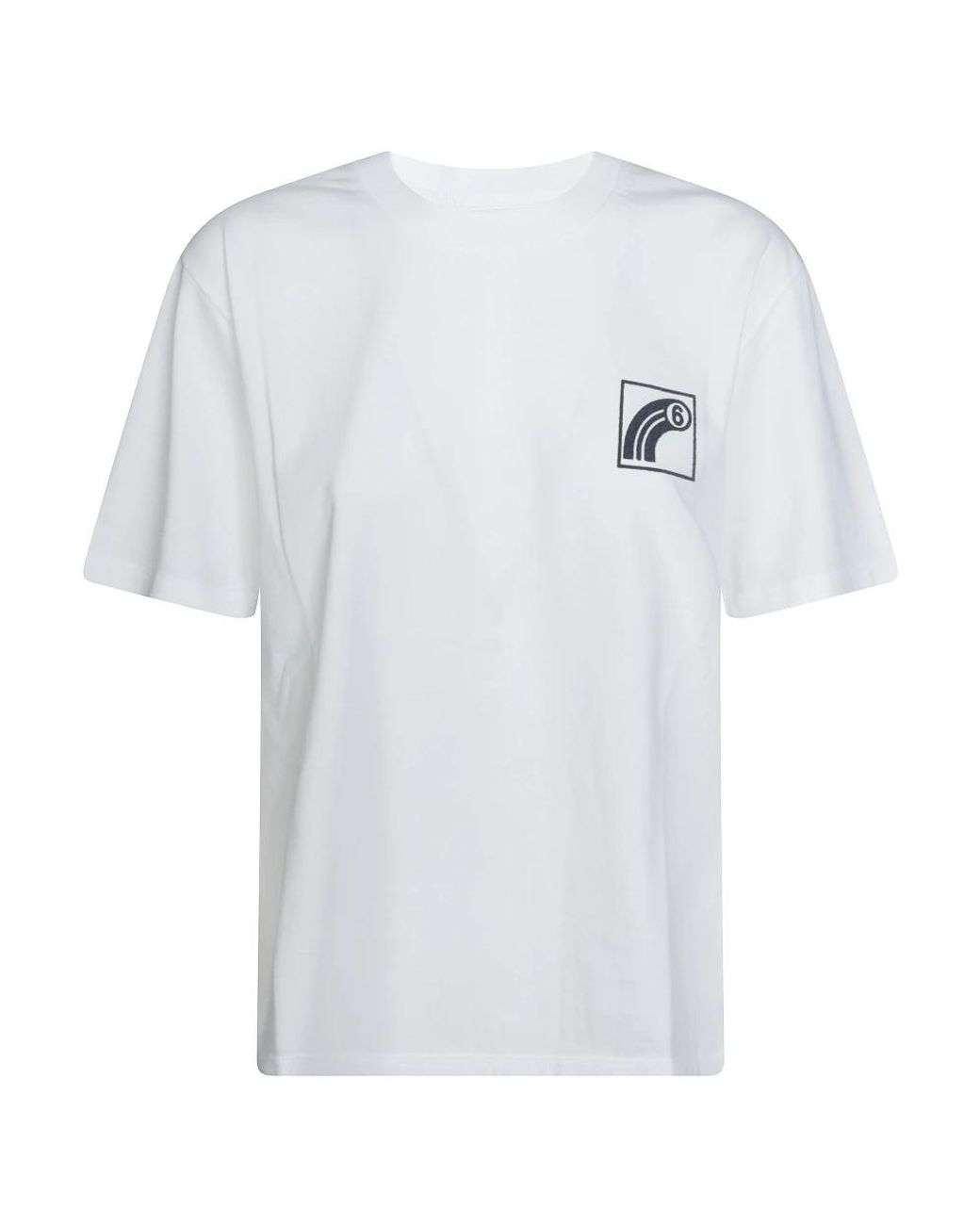 MM6 by Maison Margiela White T-Shirts