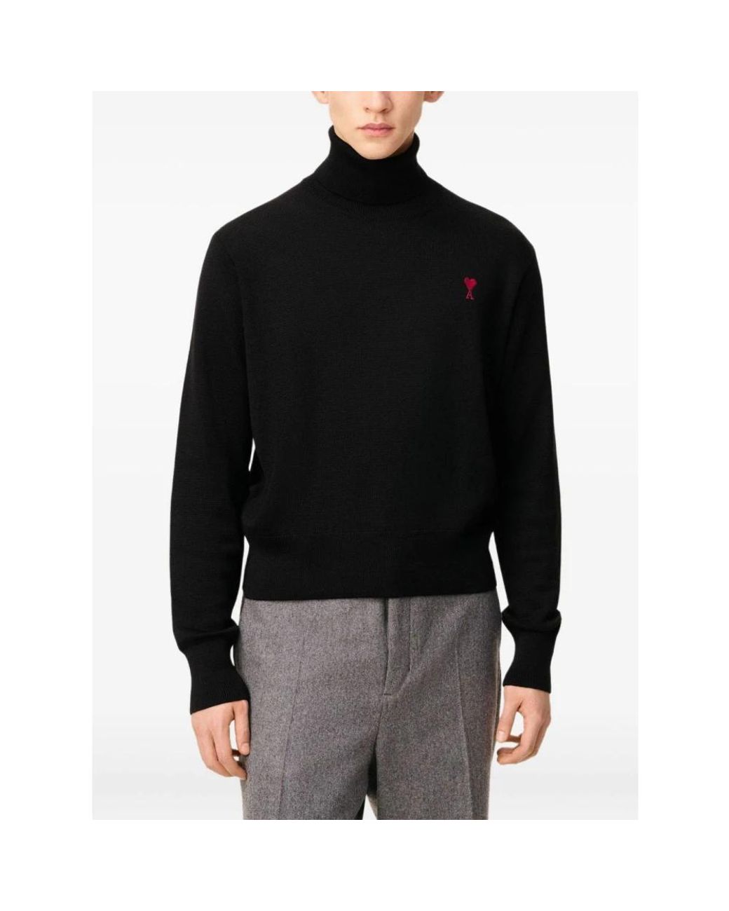 Turtlenecks di AMI in Black da Uomo
