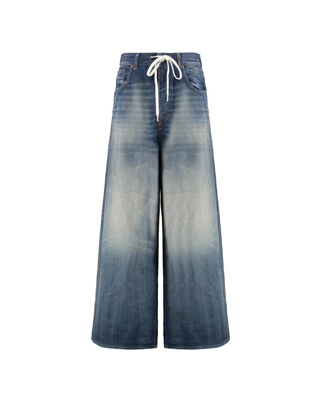 MM6 by Maison Margiela Blue Wide Jeans