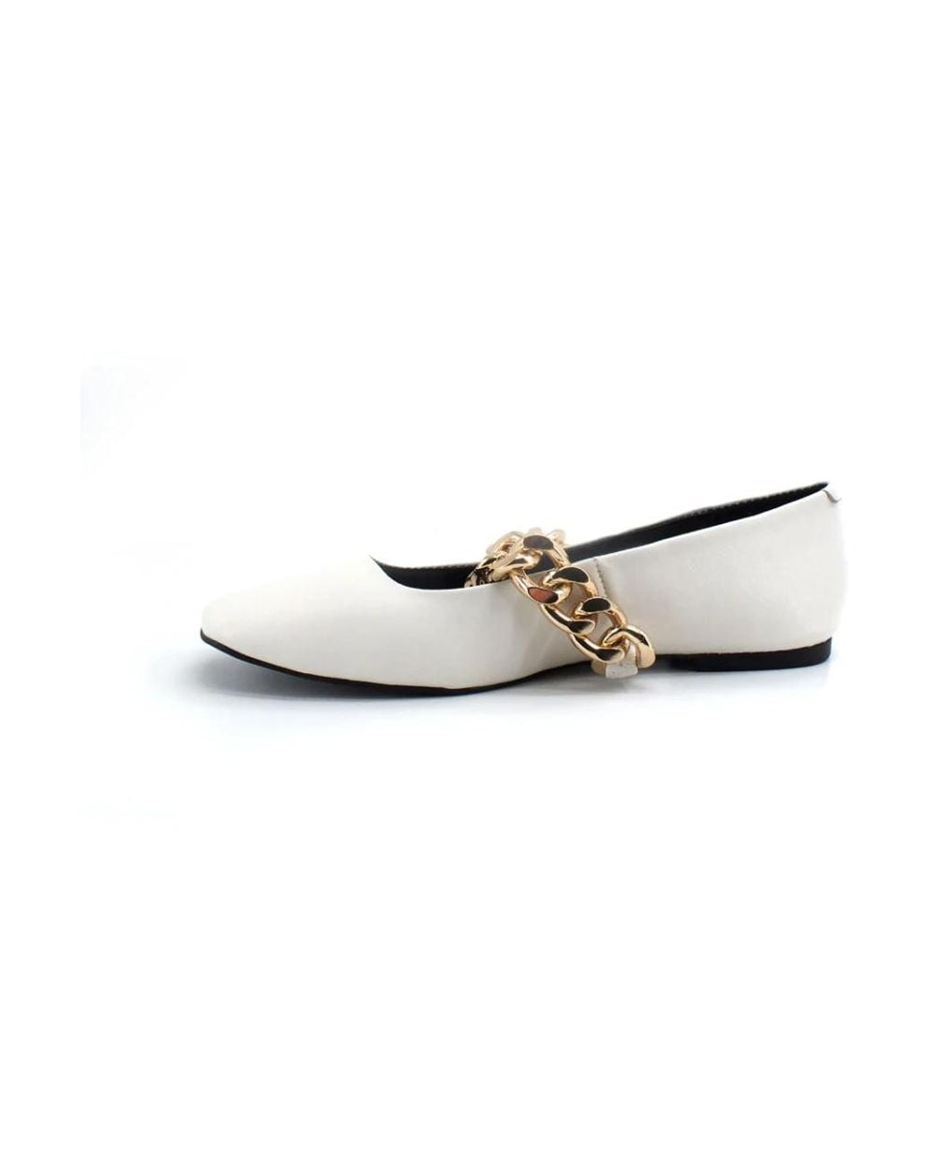 Steve Madden White Ballerina Shoes