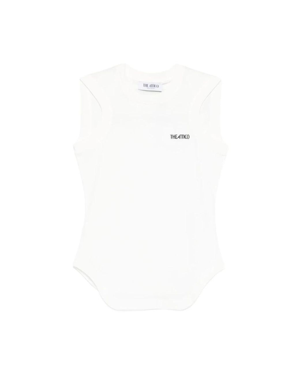 The Attico White Sleeveless Tops