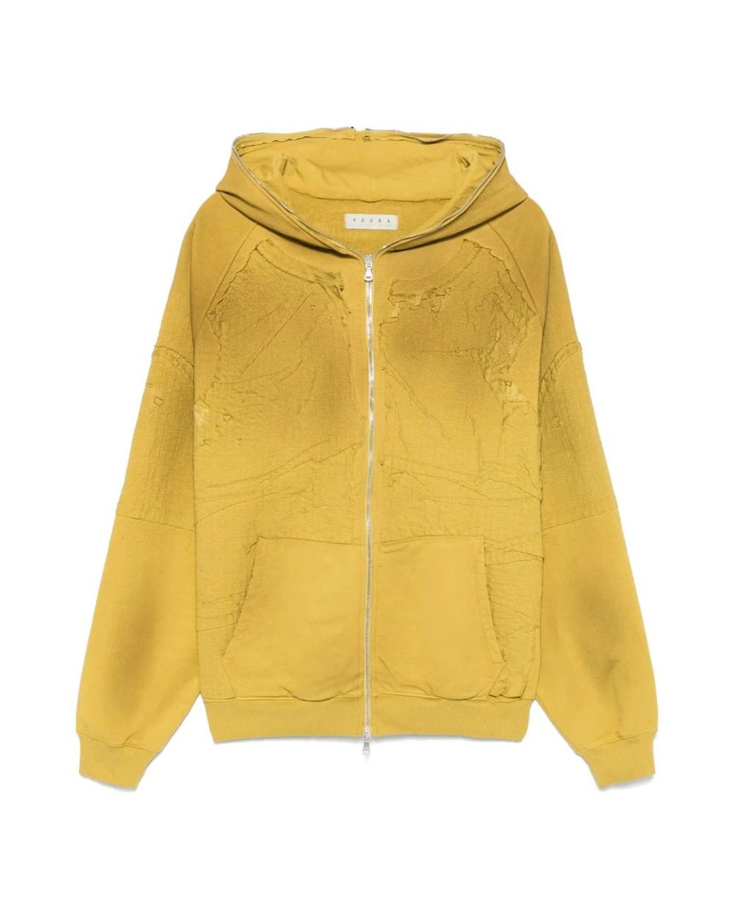Paura Yellow Zip-Throughs for men