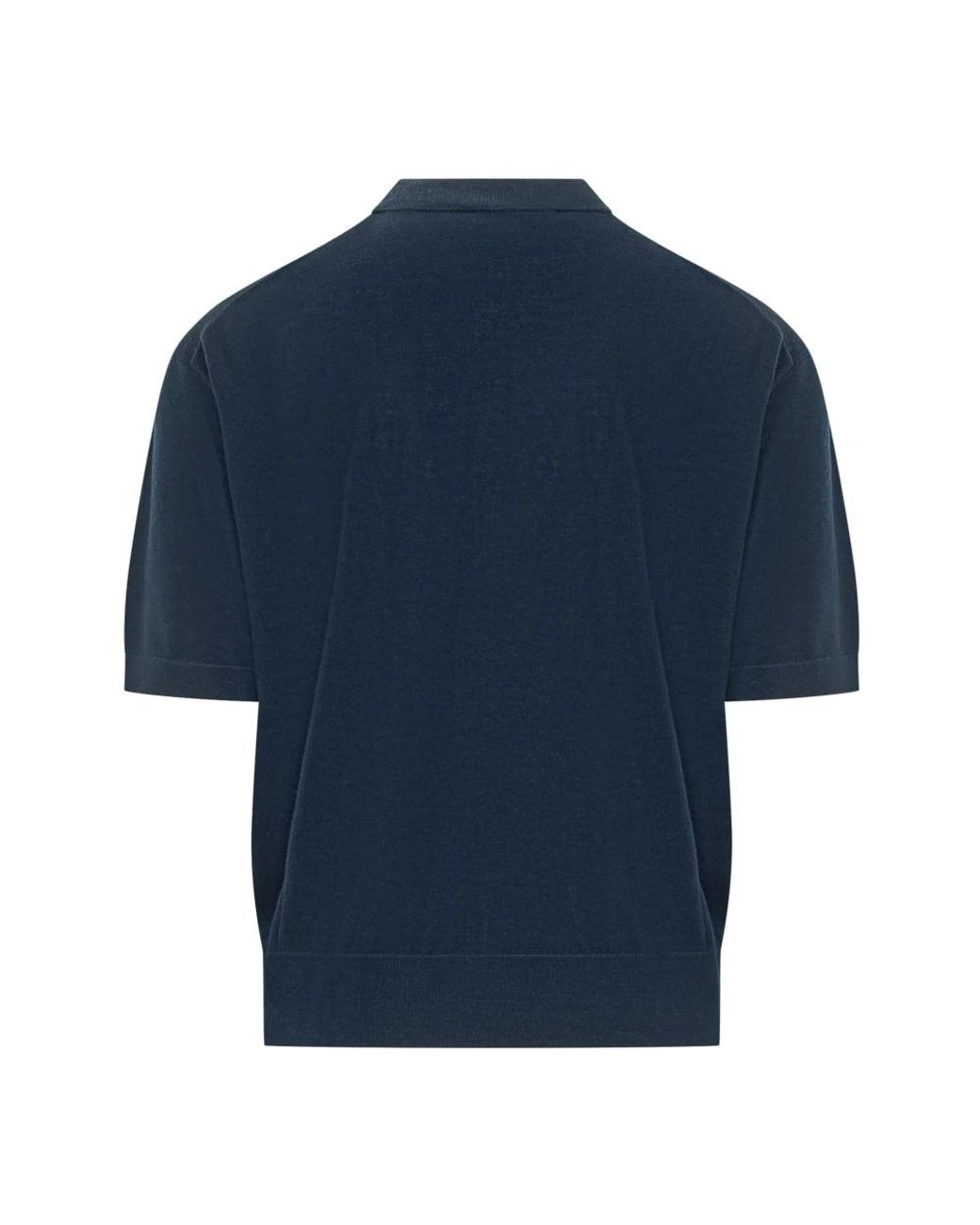 Laneus Blue Round-Neck Knitwear for men