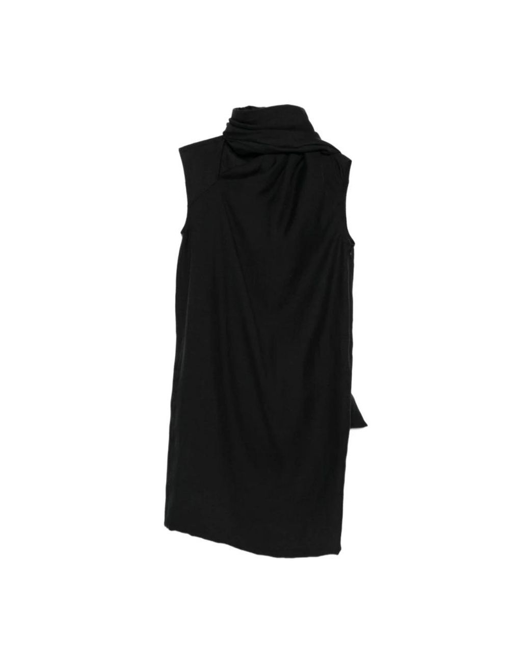 Totême Scarf Midi-Jurk in het Black