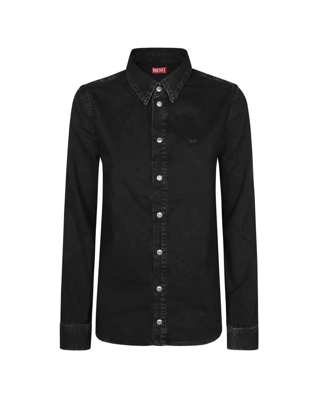 DIESEL Black Denim Shirts