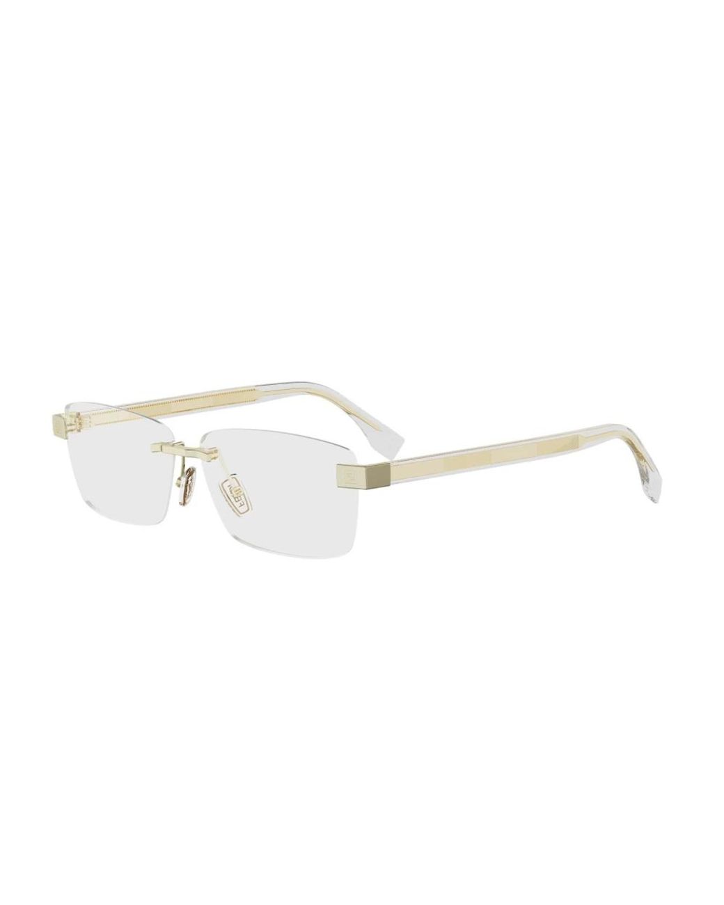 Fendi Optisches Gestell in White für Herren