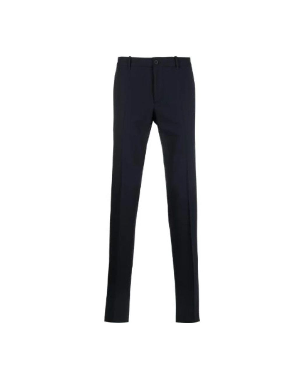 Incotex Blue Slim-Fit Trousers for men