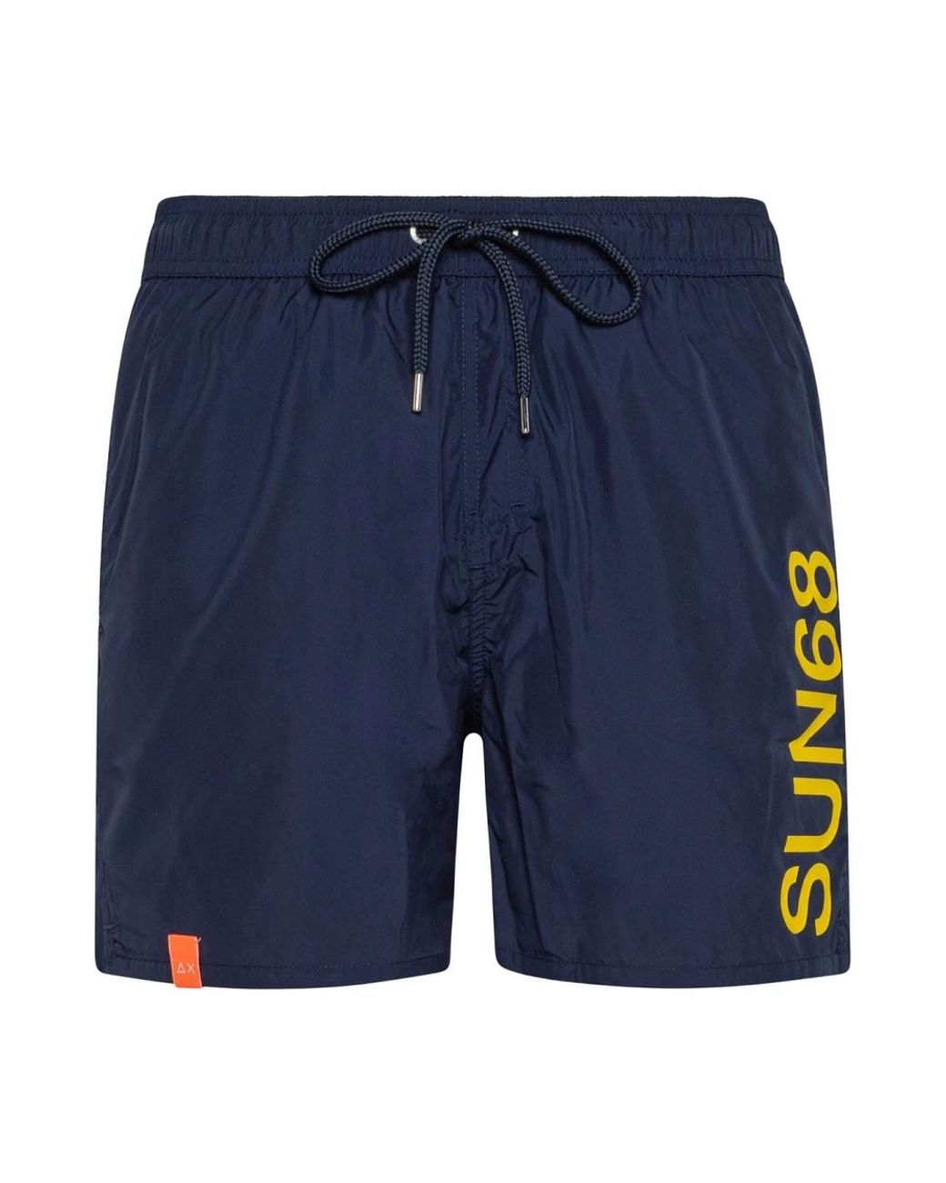 Sun 68 Badmode ,Blauw ,Polyester Macro Logo Zwemshorts in het Blue voor heren