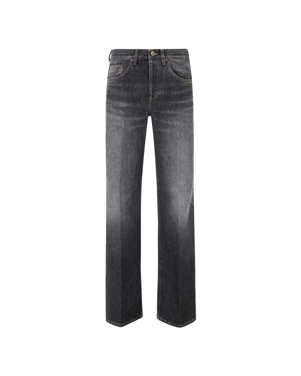Dondup Gray Straight Fit Jeans