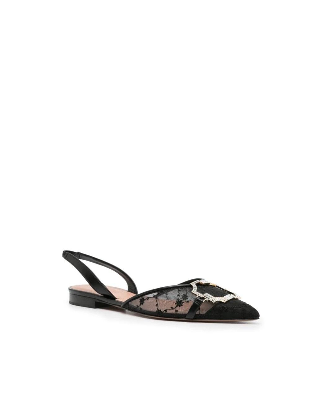 Malone Souliers Black Ballerina Shoes