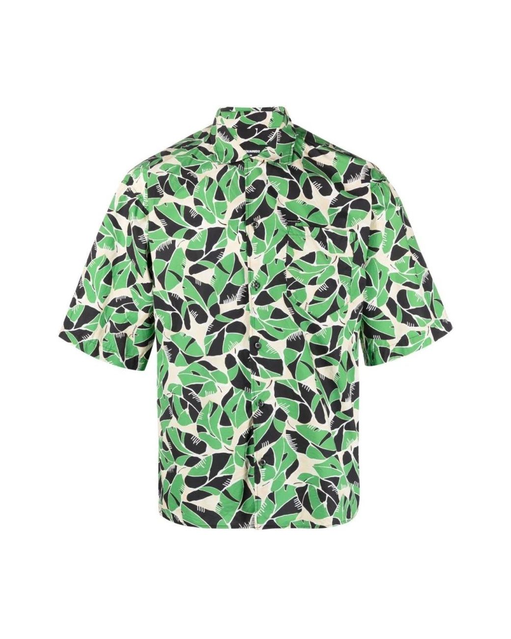 DSquared² Green Short Sleeve Shirts for men