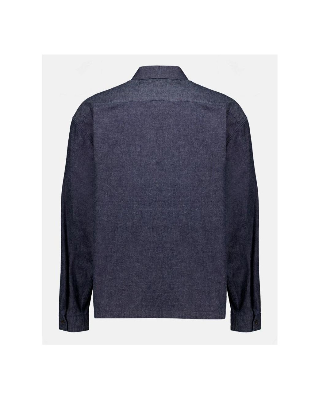 Prada Blue Denim Shirts for men