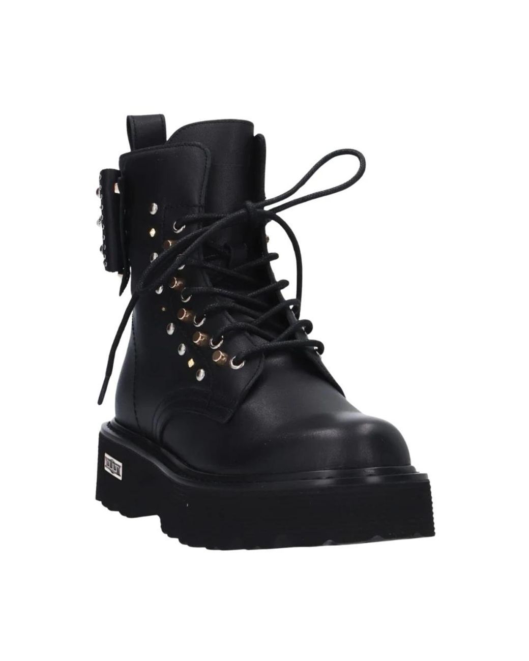 Cult Black Lace-Up Boots