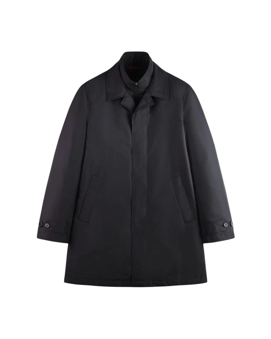 Fay Black Single-Breasted Coats for men