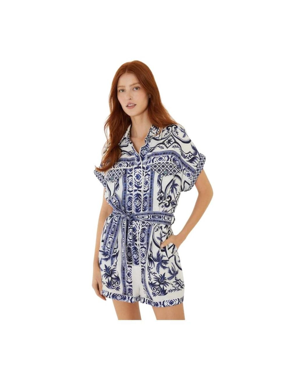 Farm Rio Blue Playsuits
