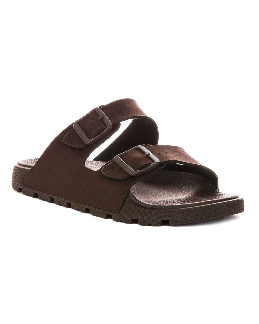Boss Brown Sliders for men