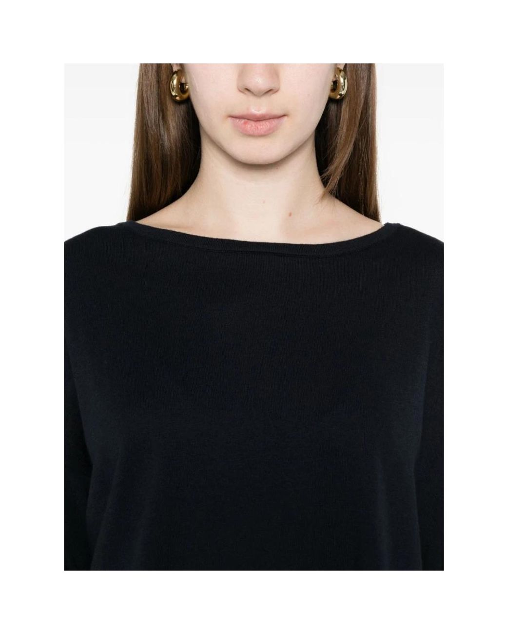 C.T.Plage Black Round-Neck Knitwear