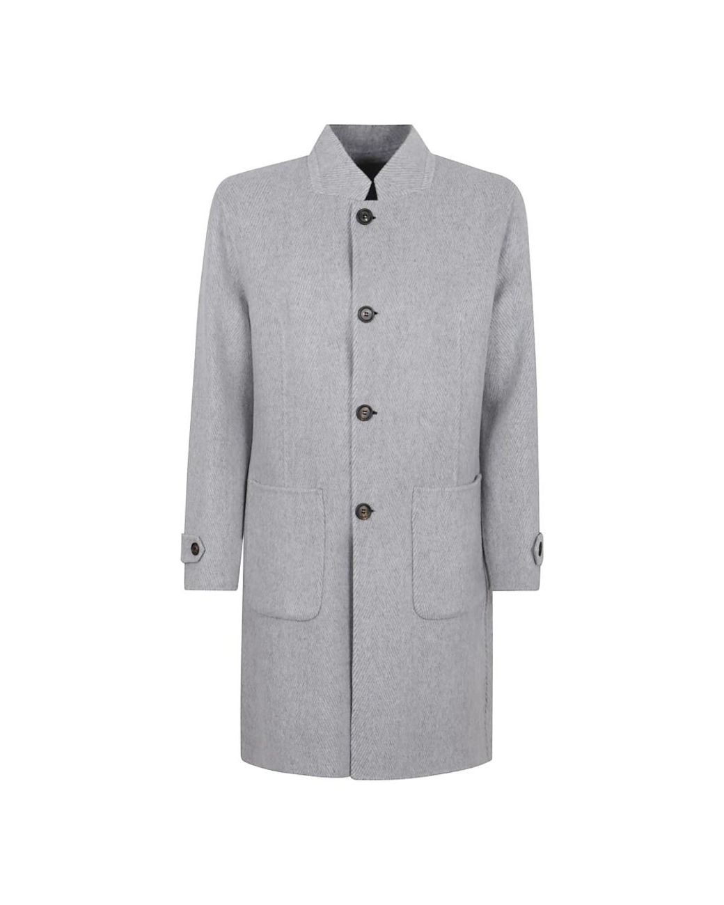 Eleventy Gray Single-Breasted Coats for men