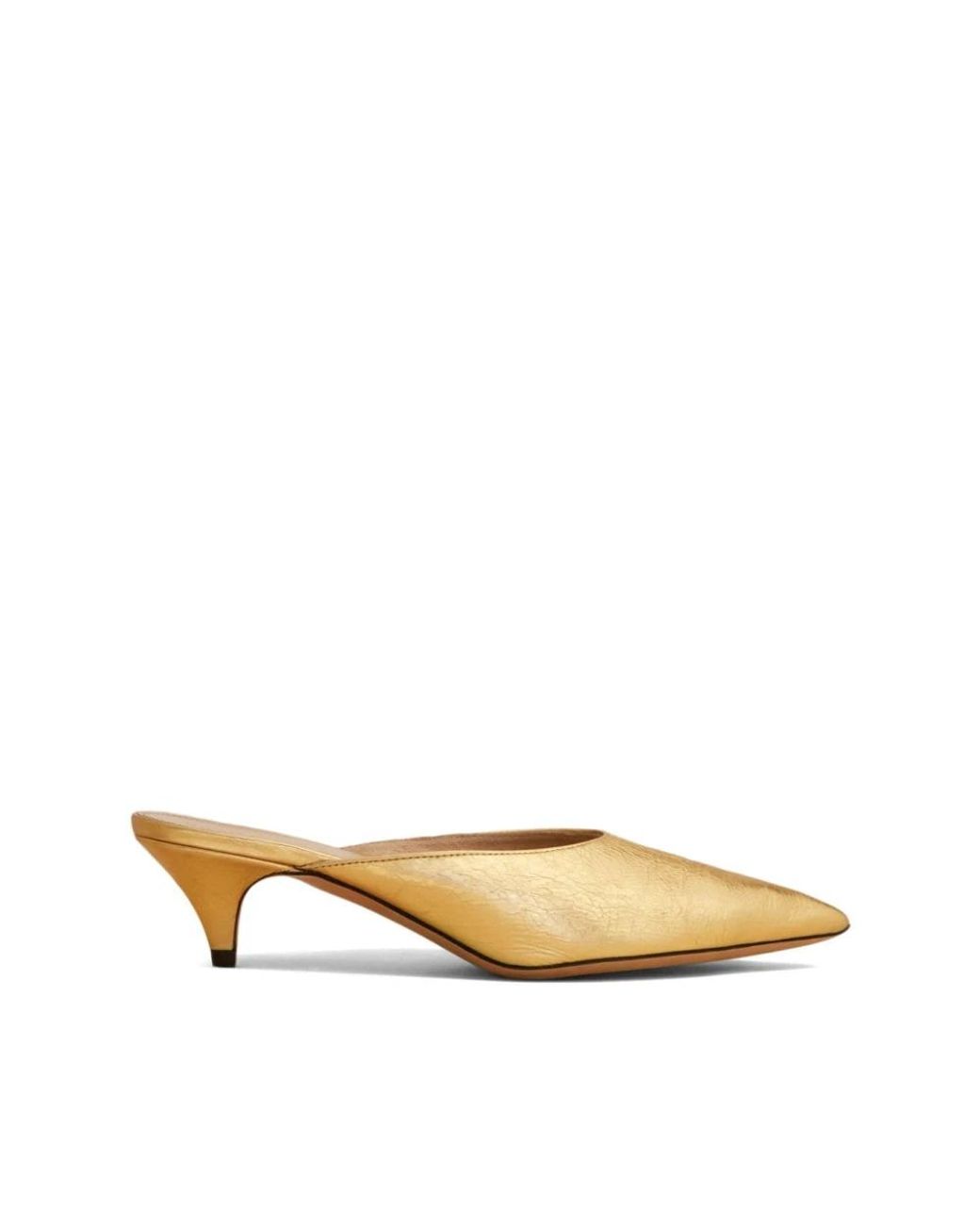 Khaite Natural Heeled Mules
