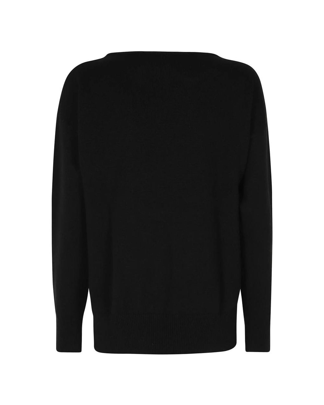 Alberta Ferretti Black V-Neck Knitwear