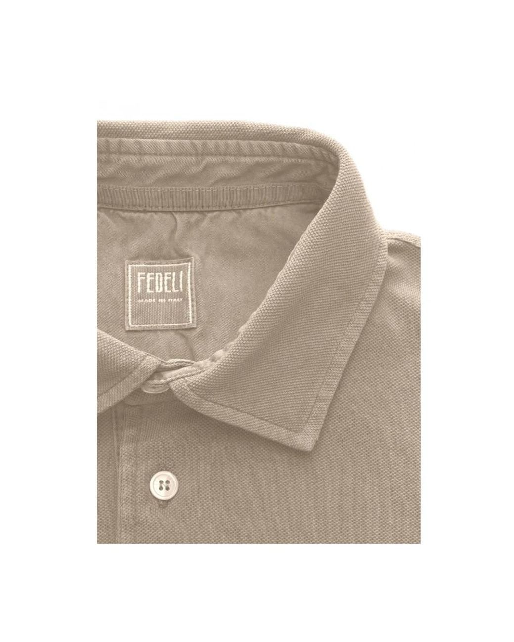 Fedeli Natural Polo Shirts for men