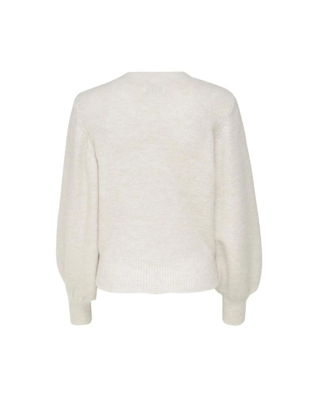 ONLY White Round-Neck Knitwear