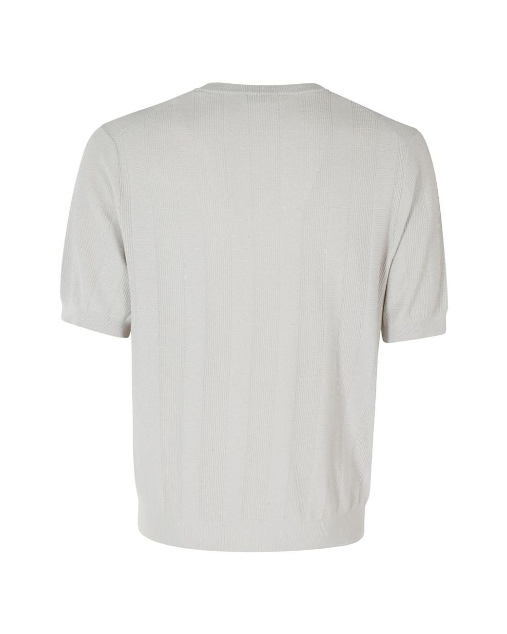 Kangra Gray Round-Neck Knitwear for men