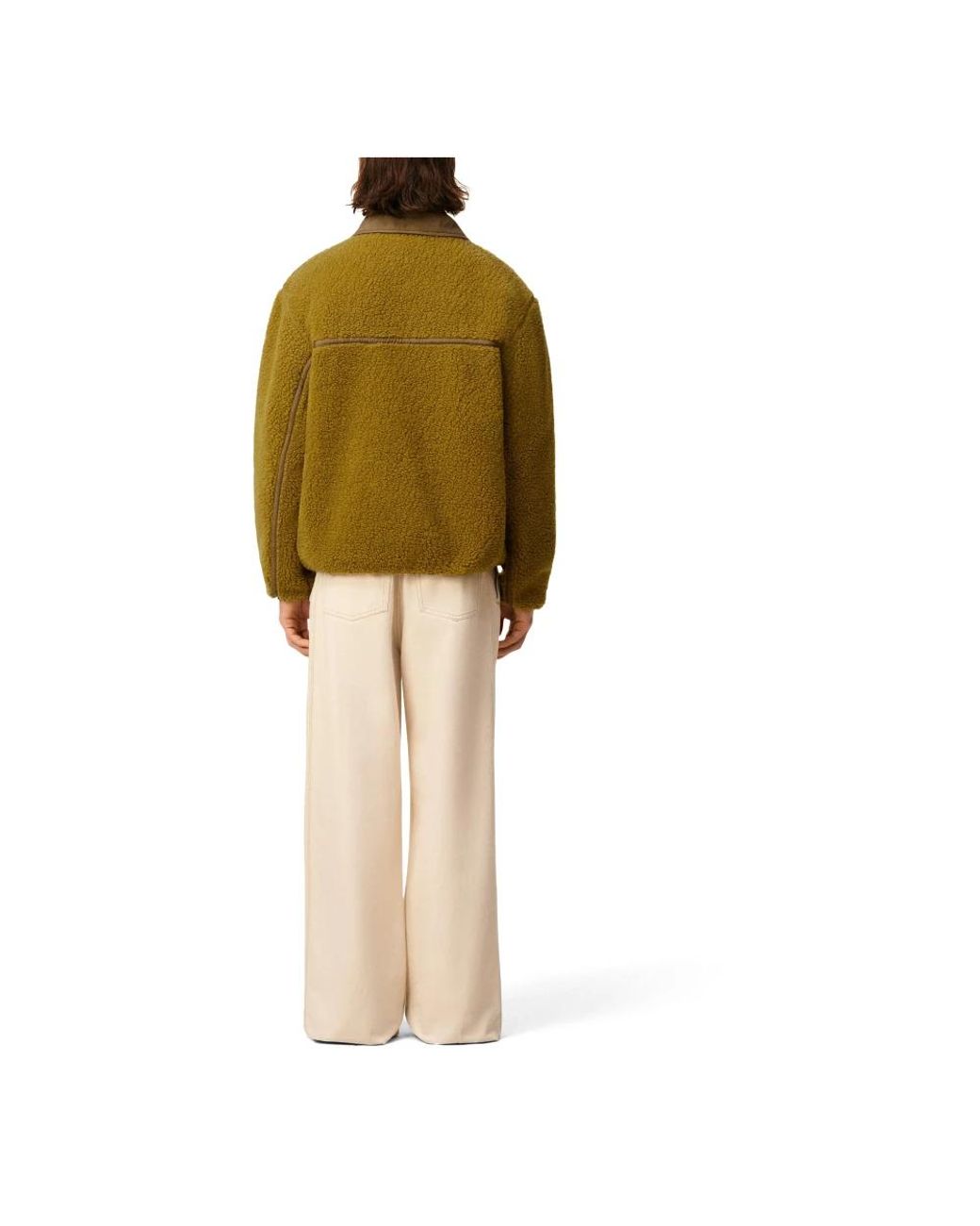 AMI Jassen ,Groen ,Wol Fleece Jack Met Ritssluiting in het Green voor heren