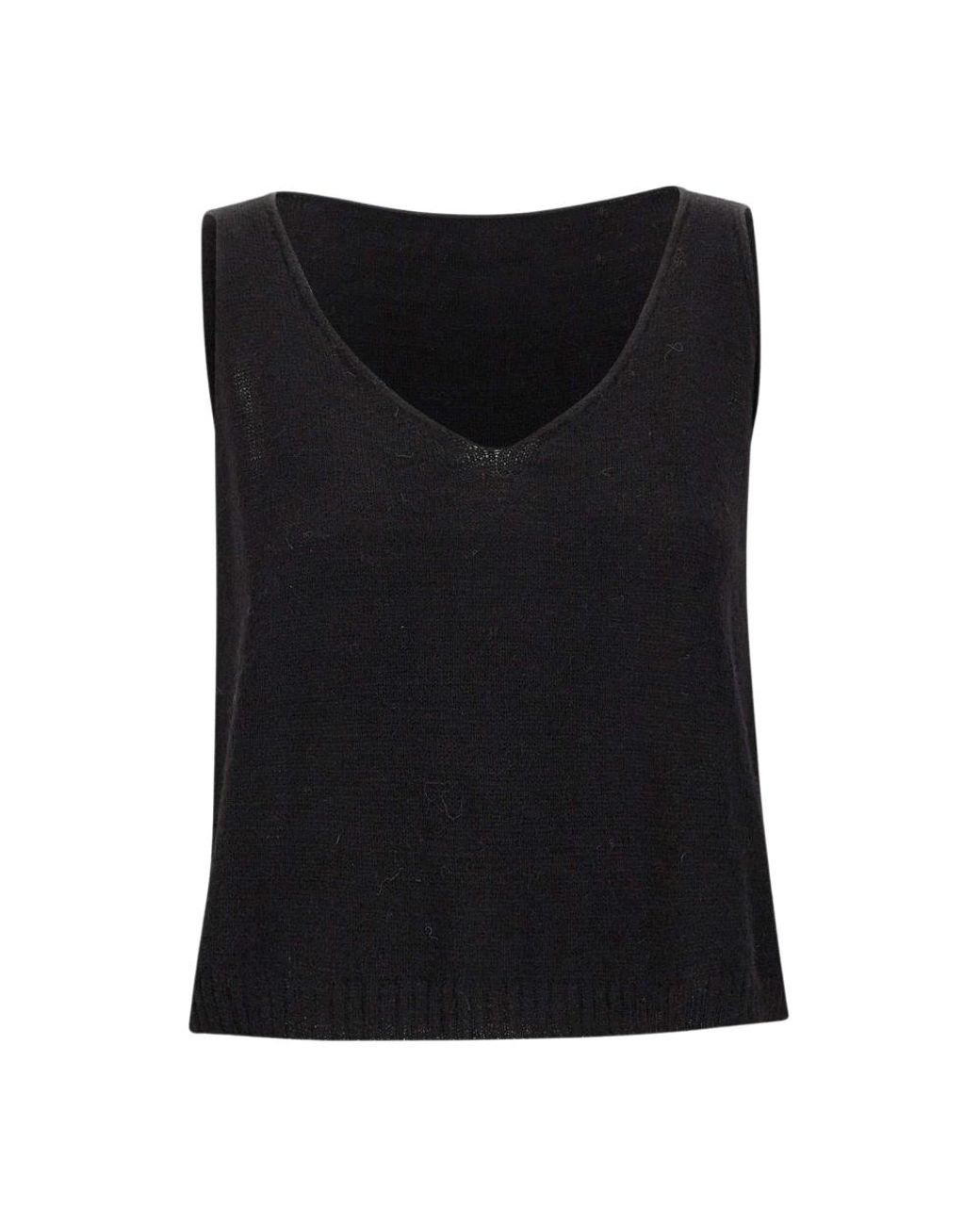 Maurizio Mykonos Black V-Neck Knitwear