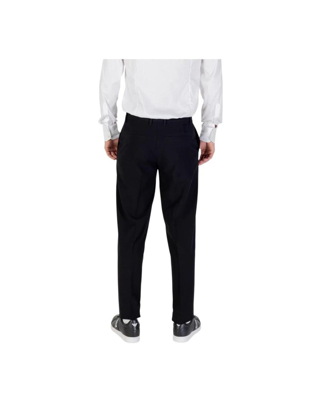 ARMANI EXCHANGE Black Suit Trousers for men