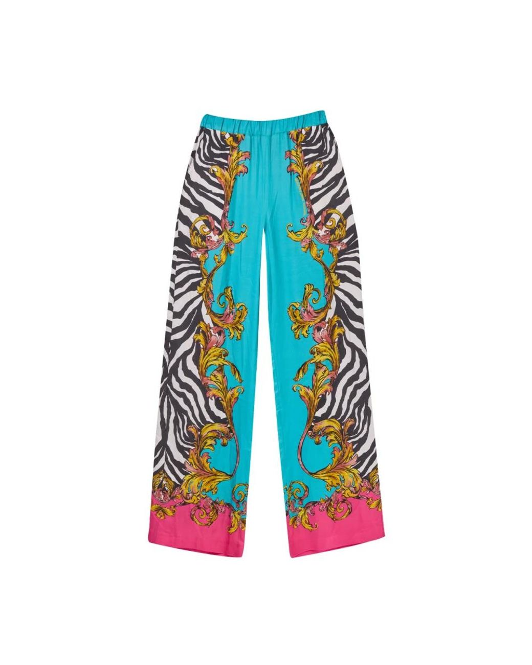 Versace Jeans Couture Blue Wide Trousers