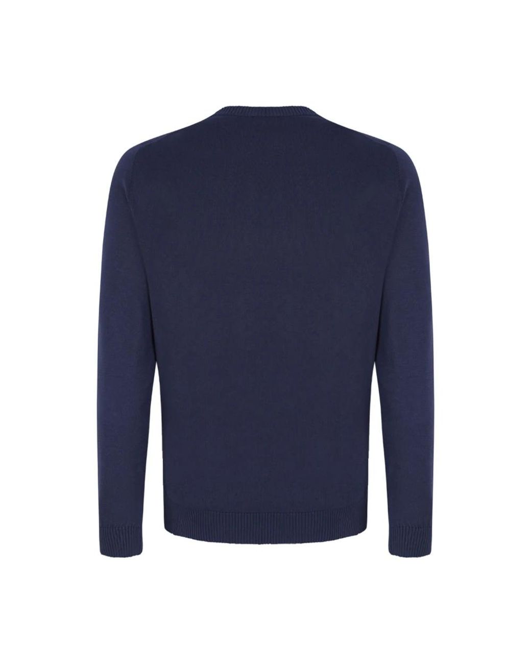 Malo Blue Round-Neck Knitwear for men