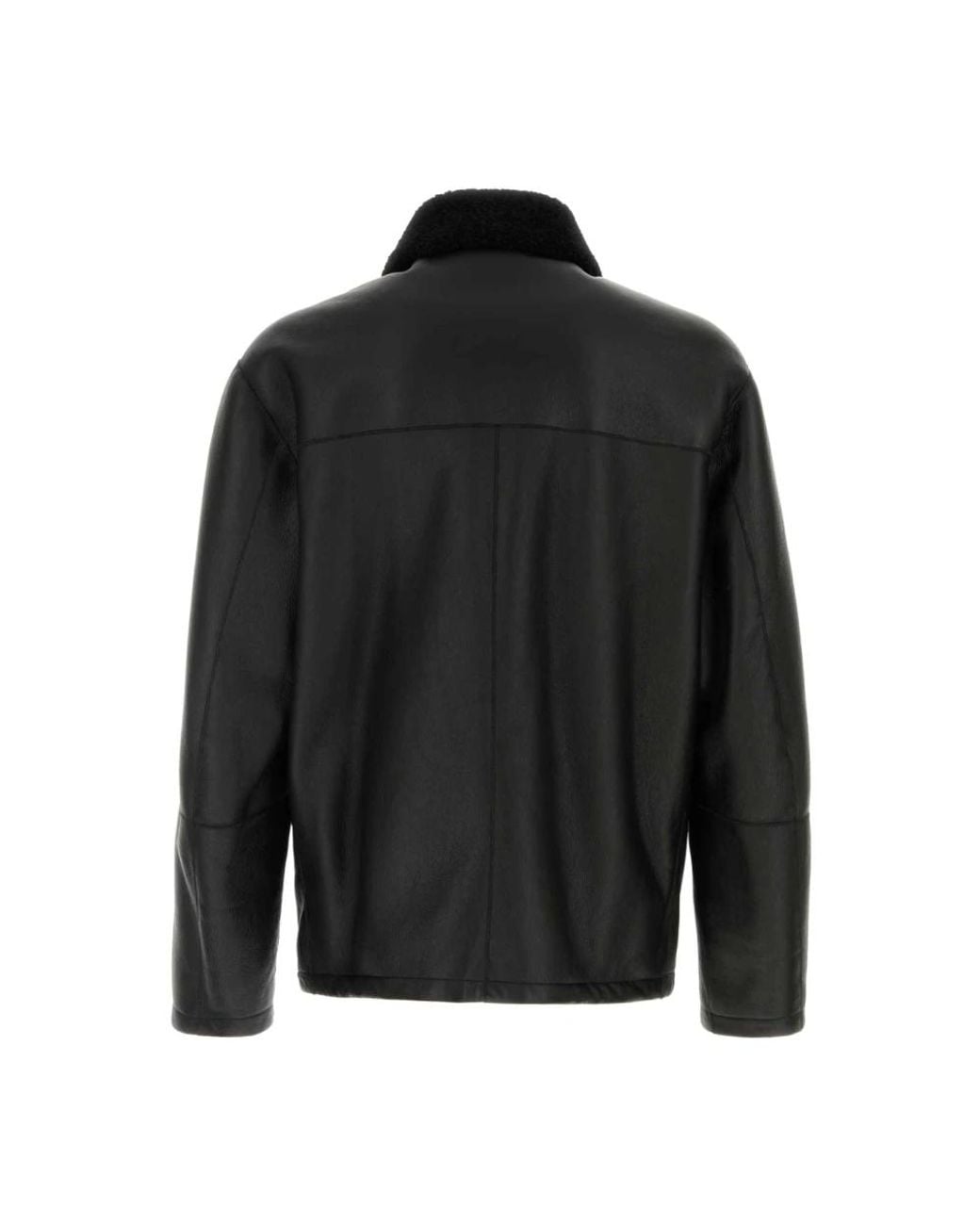 Jil Sander Black Faux Fur & Shearling Jackets for men