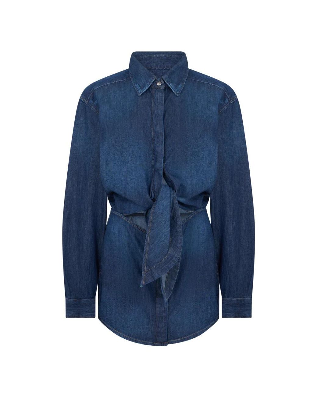 DIESEL Blue Denim Shirts