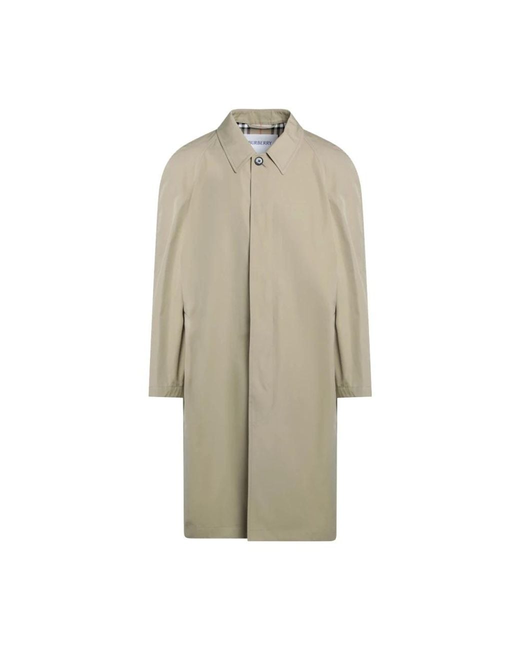 Burberry Natural Single-Breasted Coats for men