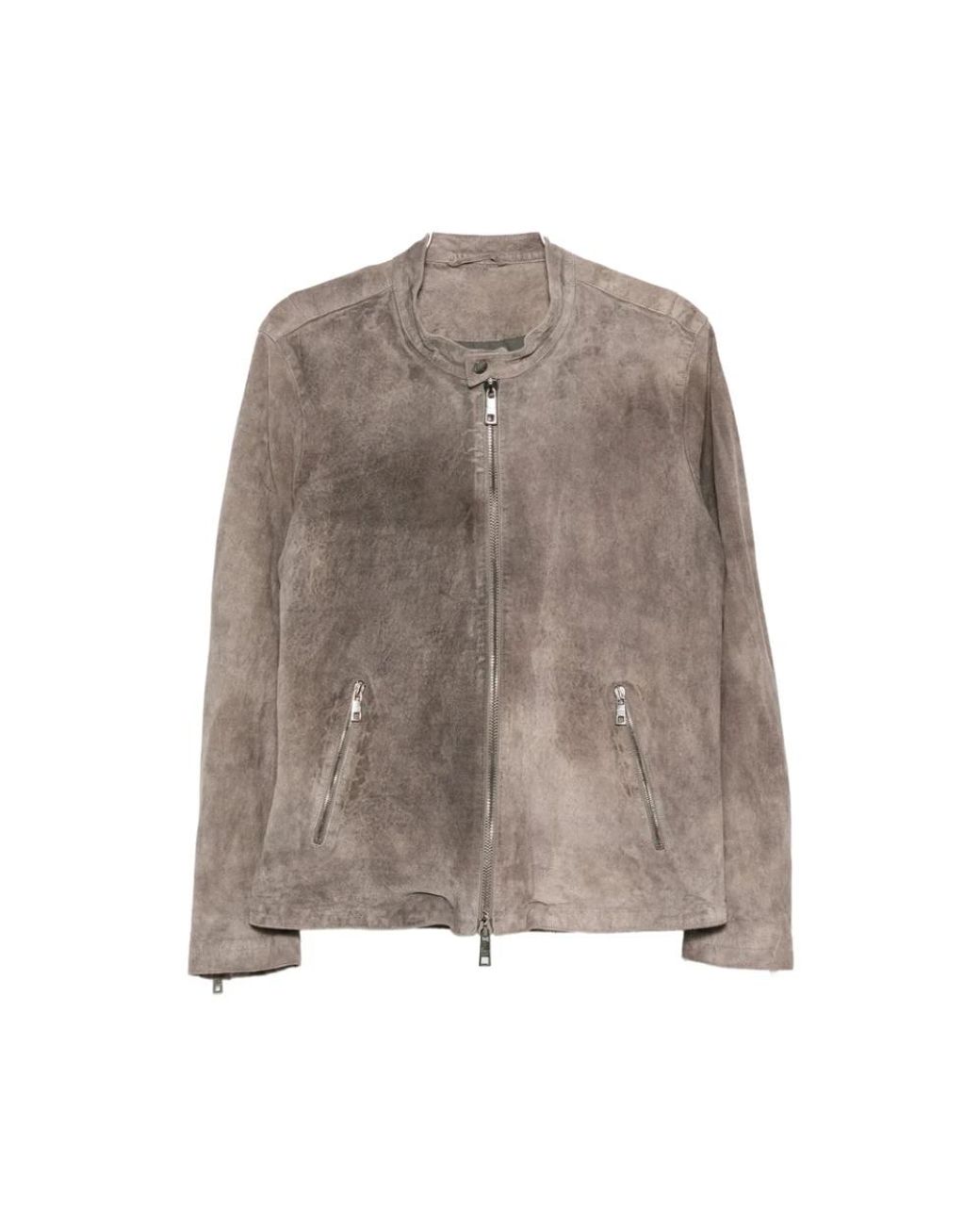 Giorgio Brato Brown Leather Jackets for men