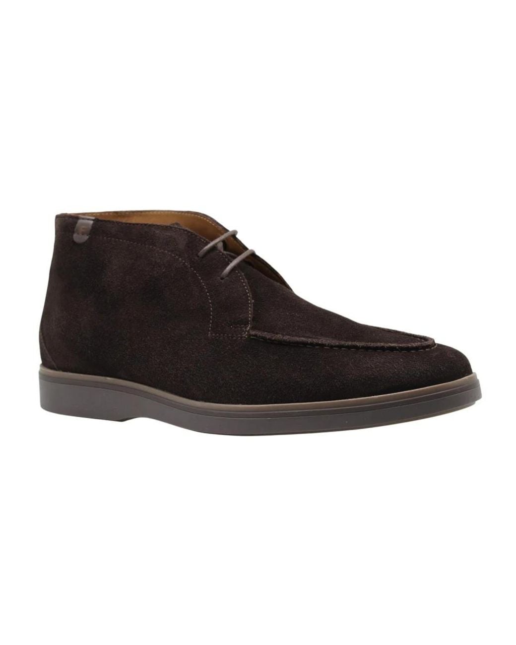 Floris Van Bommel Black Lace-Up Boots for men