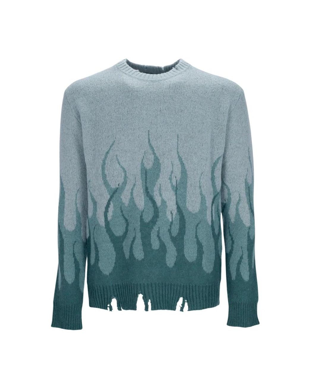 Vision Of Super Blue Round-Neck Knitwear for men