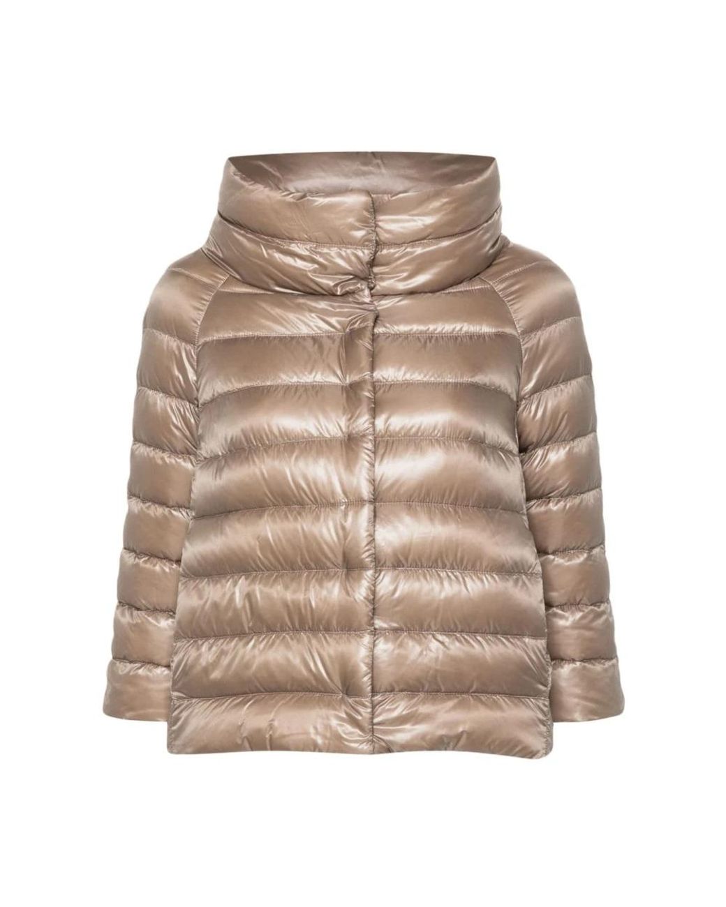 Herno Jassen ,Katoen Sofia Cape Jacket in het Brown